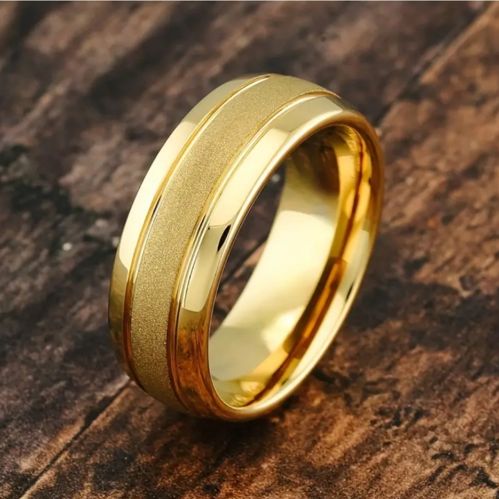 Mens Gold Band Ring